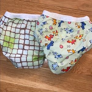 Kushies reusable baby swim diapers size L/G.